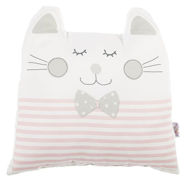 Ružičasti pamučni dječji jastuk Mike & Co. NEW YORK Pillow Toy Big Cat, 29 x 29 cm