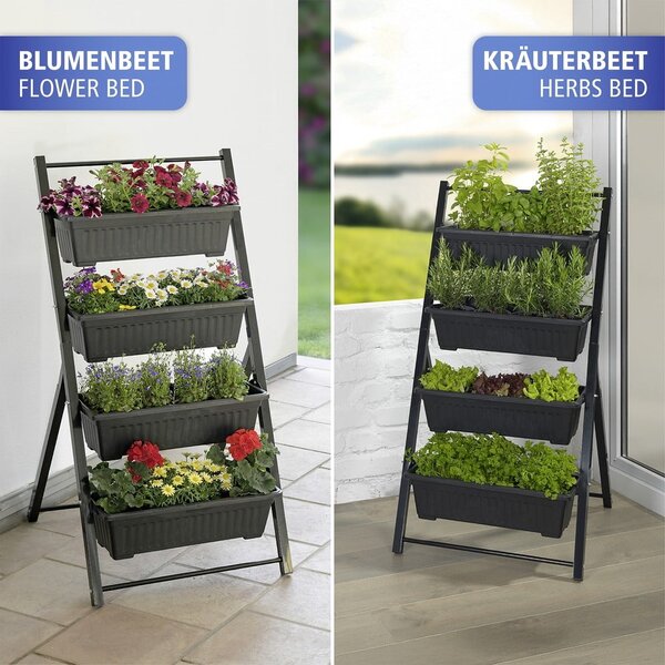 Metalni stalak za tegle za cvijeće (visina 108 cm) Vertical – Maximex