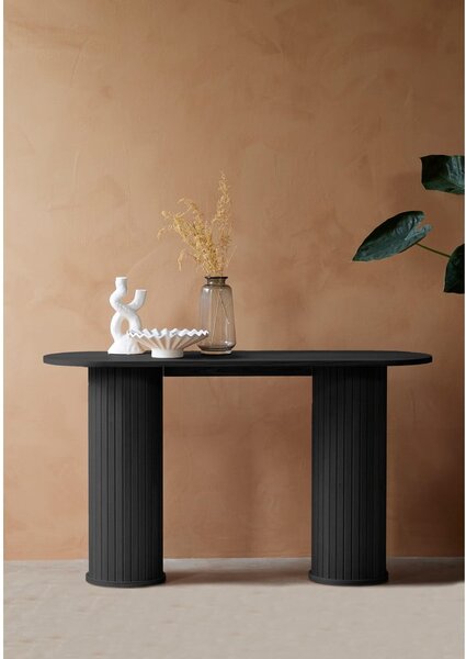 Crni pomoćni stol 40x130 cm Nola – Unique Furniture