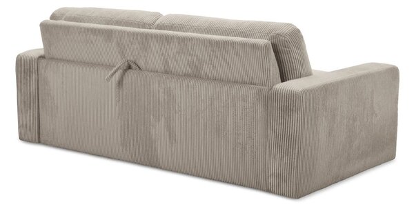 Svjetlo smeđa sklopiva sofa od samta 195 cm Nona – Makamii