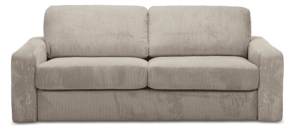 Svjetlo smeđa sklopiva sofa od samta 195 cm Nona – Makamii