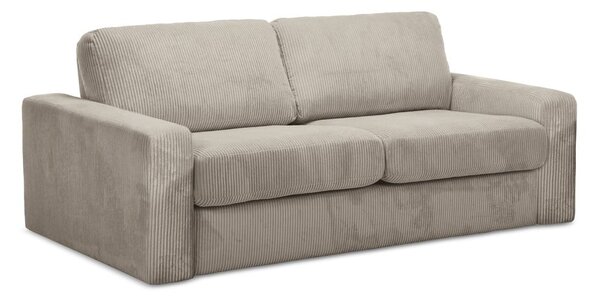 Svjetlo smeđa sklopiva sofa od samta 195 cm Nona – Makamii