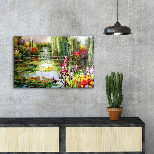 Zidna slika na platnu Impressionist Garden, 70 x 45 cm