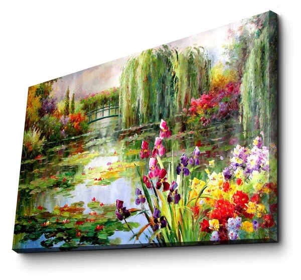Zidna slika na platnu Impressionist Garden, 70 x 45 cm