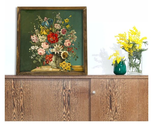 Zidna slika Vintage Flowers, 50 x 50 cm