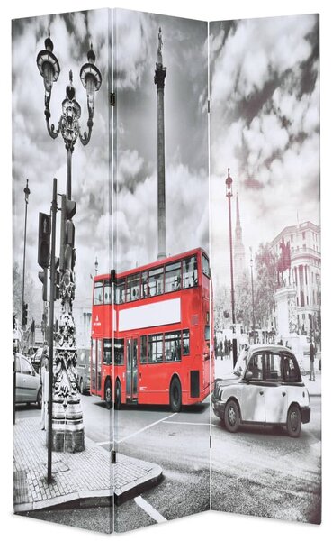 VidaXL Sklopiva sobna pregrada 120 x 170 cm slika londonskog autobusa