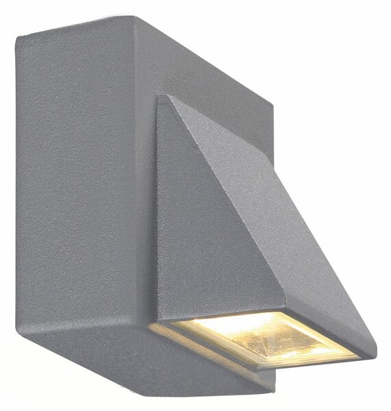 Siva zidna svjetiljka Markslöjd Carina, 8 x 7,5 cm