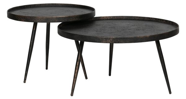 Crni okrugao stolić za kavu ø 58 cm Bounds – WOOOD