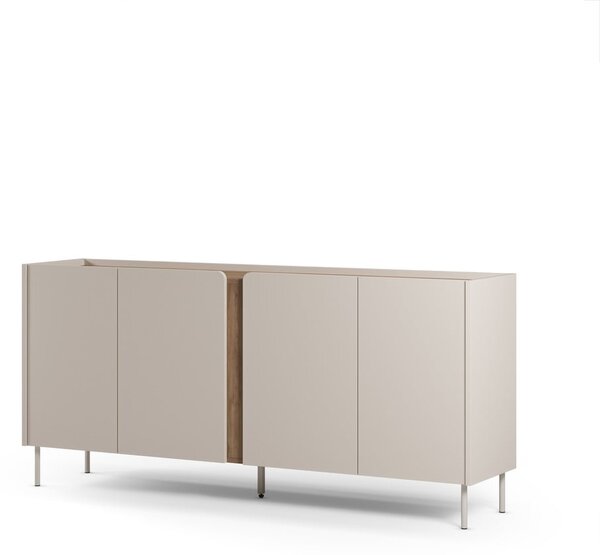 Krem/u prirodnoj boji komoda u dekoru hrasta 180x82x40 cm Lucile – Marckeric