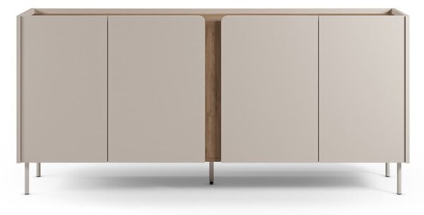 Krem/u prirodnoj boji komoda u dekoru hrasta 180x82x40 cm Lucile – Marckeric