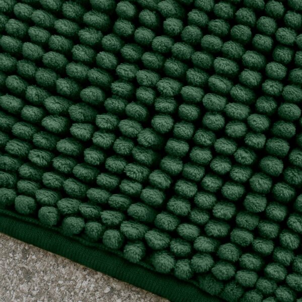 Tamno zelena kupaonska prostirka 50x80 cm Bobble – Catherine Lansfield