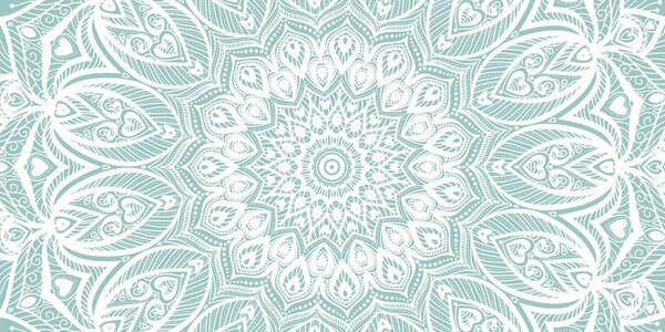 Slika Mandala harmonije na plavoj pozadini