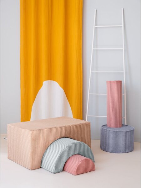Svjetlo smeđi set mekanih igrački od pjene od samta 75x49x37 cm Rainbow Montessori – Wigiwama