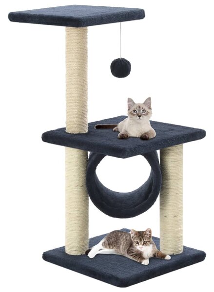 VidaXL Penjalica za mačke sa stupovima za grebanje od sisala 65 cm tamno plava
