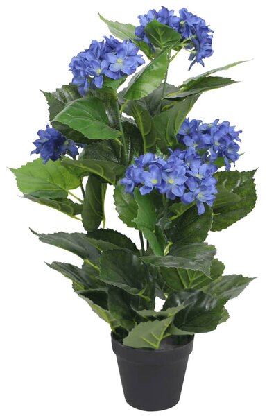 VidaXL Umjetna Hortenzija s Posudom 60 cm Plava