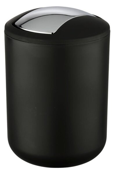 Crni koš za smeće Wenko Brasil S, visina 21 cm