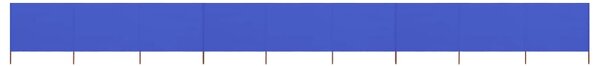 VidaXL Vjetrobran s 9 panela od tkanine 1200 x 120 cm azurno plavi