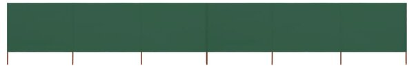 VidaXL Vjetrobran sa 6 panela od tkanine 800 x 160 cm zeleni