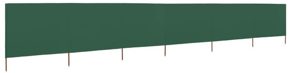 VidaXL Vjetrobran sa 6 panela od tkanine 800 x 80 cm zeleni