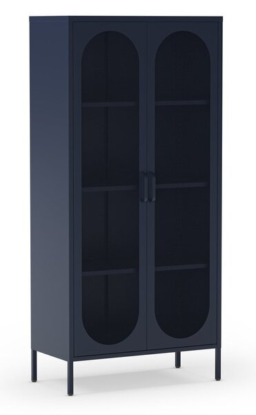 Tamno plavi metalni ormarić 80x170x40 cm Diora – Marckeric