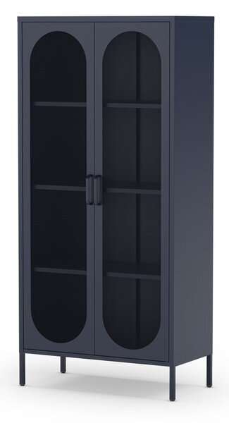 Tamno plavi metalni ormarić 80x170x40 cm Diora – Marckeric