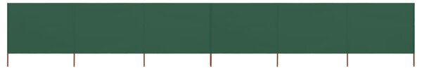 VidaXL Vjetrobran sa 6 panela od tkanine 800 x 120 cm zeleni