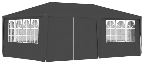 VidaXL Profesionalni šator za zabave 4 x 6 m antracit 90 g/m²