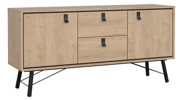 Komoda u dekoru hrasta u prirodnoj boji 150x72x40 cm Ry – Tvilum