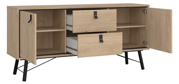 Komoda u dekoru hrasta u prirodnoj boji 150x72x40 cm Ry – Tvilum