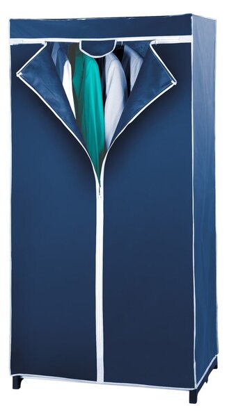 Plavi platneni ormar za pohranu Wenko, 160 x 50 x 75 cm