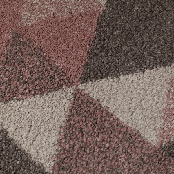 Rozo-sivi tepih Flair Rugs Nuru, 60 x 230 cm