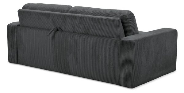 Tamno siva sklopiva sofa od samta 195 cm Nona – Makamii