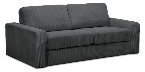 Tamno siva sklopiva sofa od samta 195 cm Nona – Makamii