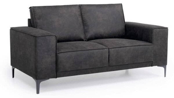 Antracitno siva sofa od imitacije kože 164 cm Copenhagen – Scandic