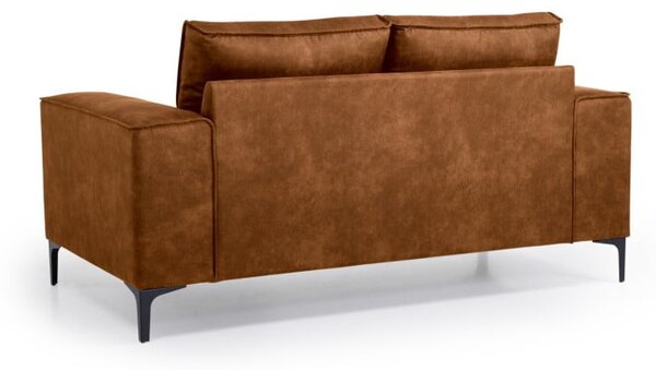 Konjak smeđa sofa od imitacije kože 164 cm Copenhagen – Scandic