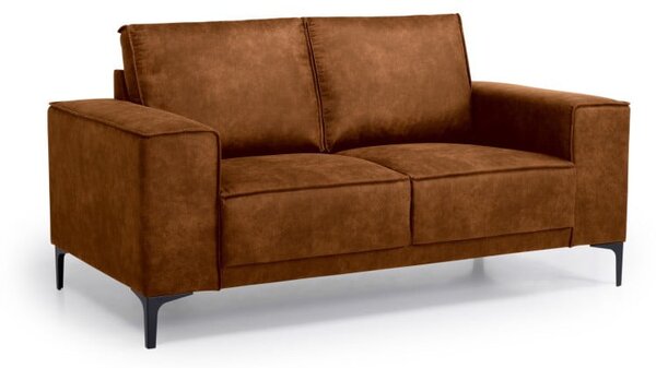 Konjak smeđa sofa od imitacije kože 164 cm Copenhagen – Scandic