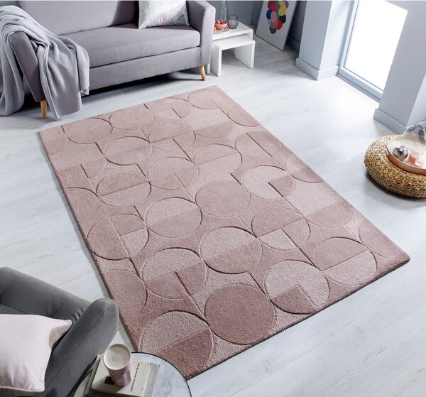 Ružičasti vuneni tepih Flair Rugs Gigi, 120 x 170 cm