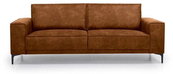 Konjak smeđa sofa od imitacije kože 224 cm Copenhagen – Scandic