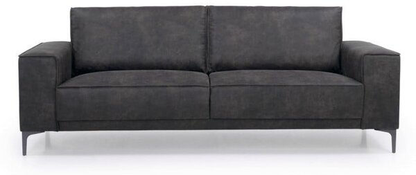 Antracitno siva sofa od imitacije kože 224 cm Copenhagen – Scandic