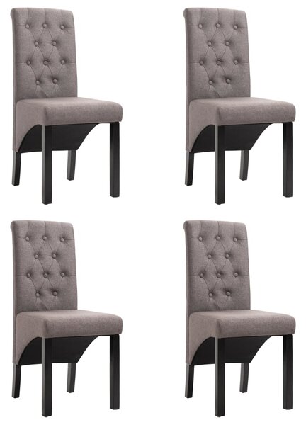 VidaXL Blagovaonske stolice od tkanine 4 kom bež