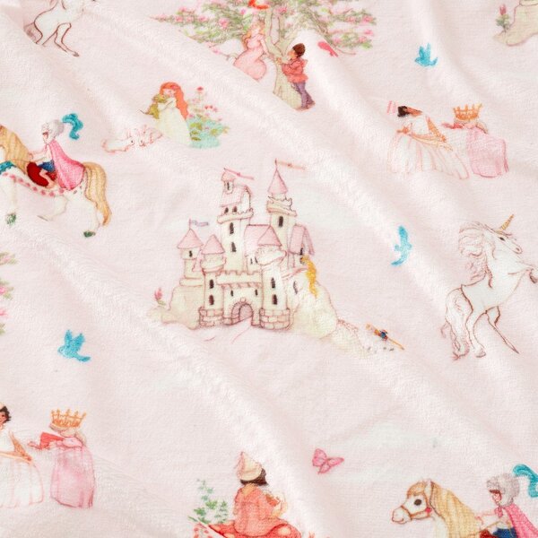 Ružičasta deka za bebe od mikropliša 150x200 cm Fairytale – Belle & Boo