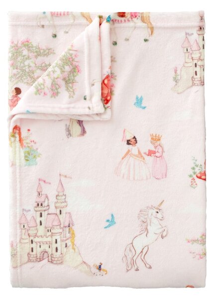 Ružičasta deka za bebe od mikropliša 150x200 cm Fairytale – Belle & Boo