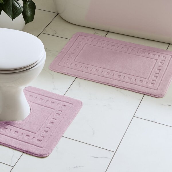 Svijetlo ružičaste kupaonske prostirke u setu 2 kom za WC 50x80 cm Armoni – Catherine Lansfield