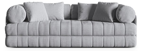 Svijetlo siva sklopiva sofa od bouclé tkanine 206 cm Kemi – Cosmopolitan Design