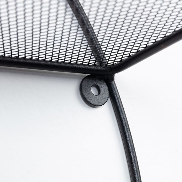 Crna metalna polica s više razina 55 cm Across – Kave Home