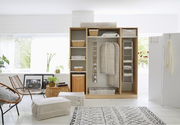 Bambusova košara za rublje u prirodnoj boji 78 l Bamboo – Compactor