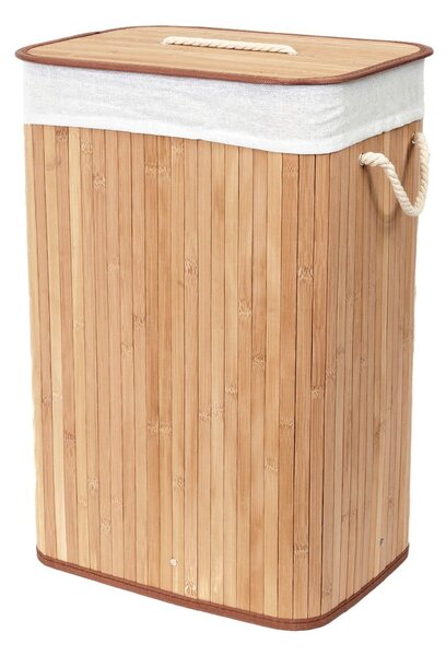 Bambusova košara za rublje u prirodnoj boji 78 l Bamboo – Compactor