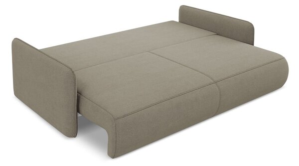 Bež sklopiva/s prostorom za odlaganje sofa 216 cm Nanea – Makamii
