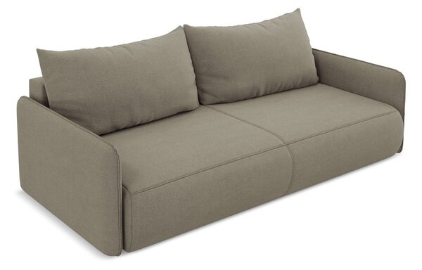 Bež sklopiva/s prostorom za odlaganje sofa 216 cm Nanea – Makamii