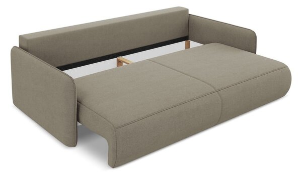 Bež sklopiva/s prostorom za odlaganje sofa 216 cm Nanea – Makamii